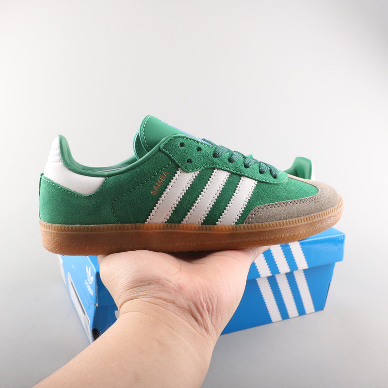 ADIDAS SAMBA OG COLLEGIATE GREEN GUM GREY TOE