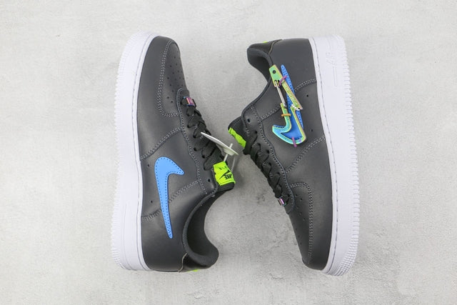 NIKE AIR FORCE 1 LOW CARABINER SWOOSH BLACK