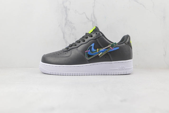 NIKE AIR FORCE 1 LOW CARABINER SWOOSH BLACK