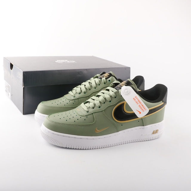 NIKE AIR FORCE GREEN GOLD SWOOSH