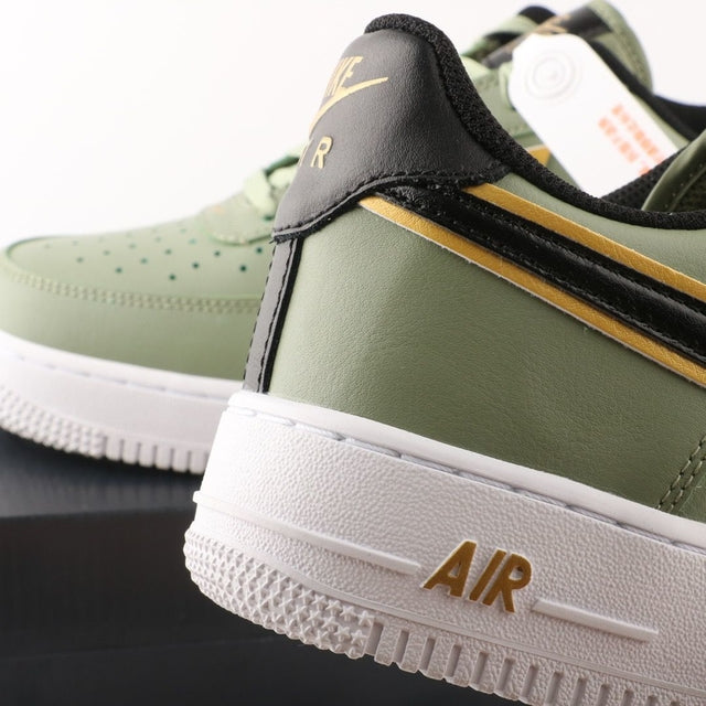 NIKE AIR FORCE GREEN GOLD SWOOSH