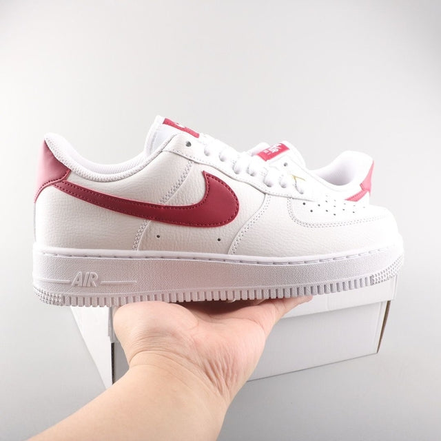 NIKE AIR FORCE 1 07 PATENT WHITE RED