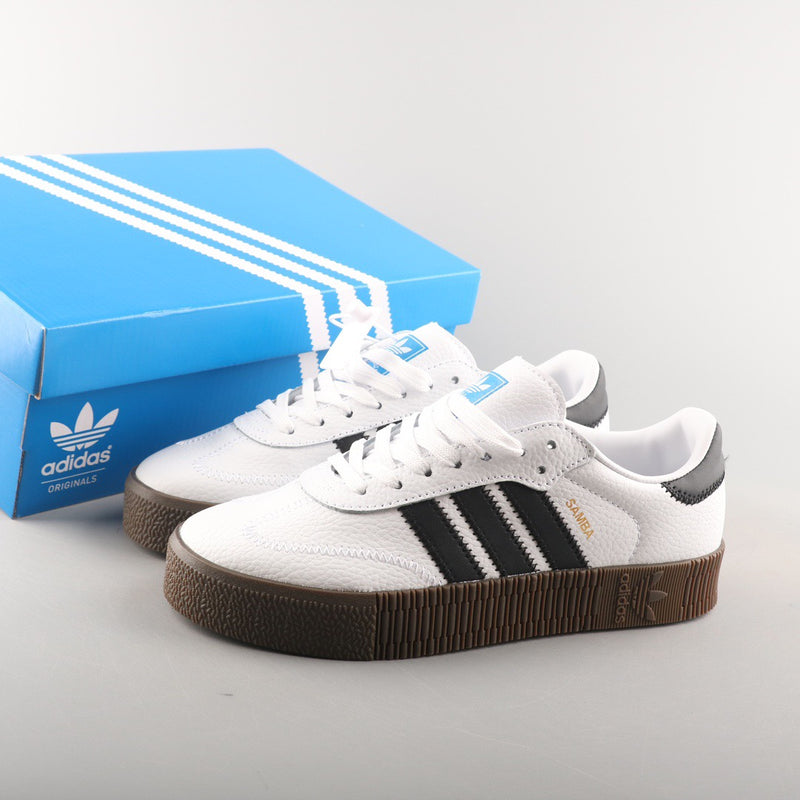 ADIDAS SAMBAROSE WHITE BLACK GUM