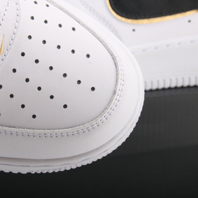 NIKE AIR FORCE 1 GOLD WHITE DOUBLE SWOOSH